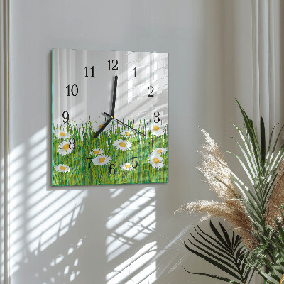 Square kitchen clock Daisy