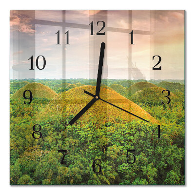Square kitchen clock Landscape