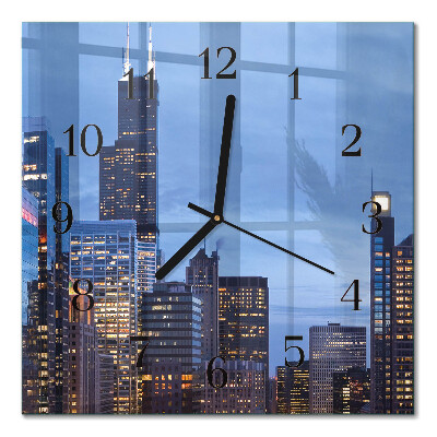 Square kitchen clock Horizon