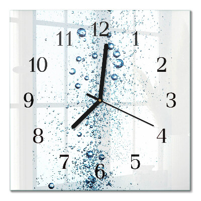 Square kitchen clock Water