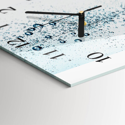 Square kitchen clock Water