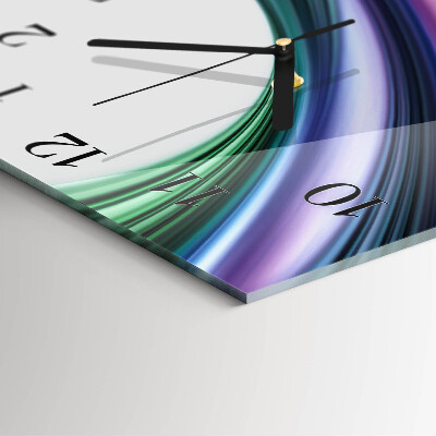 Square wall clock Abstract lines