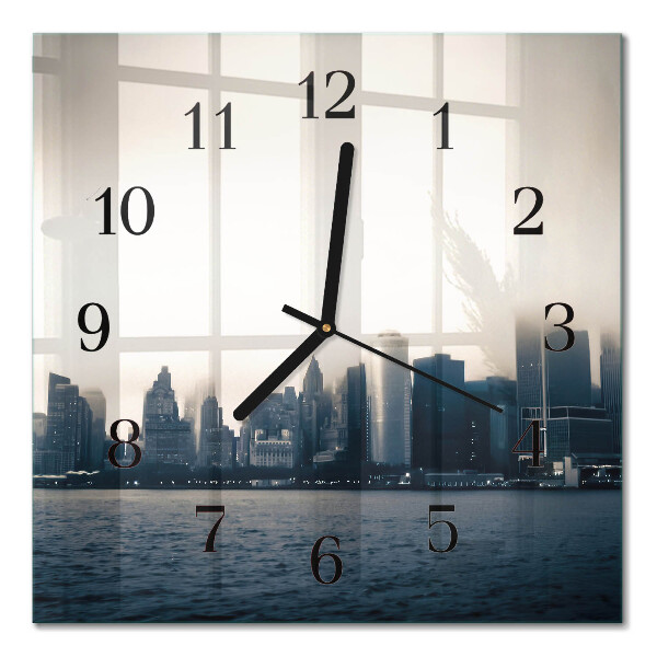 Square kitchen clock Horizon