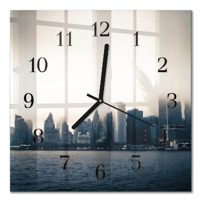 Square kitchen clock Horizon