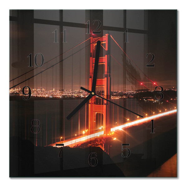Square wall clock Bridge