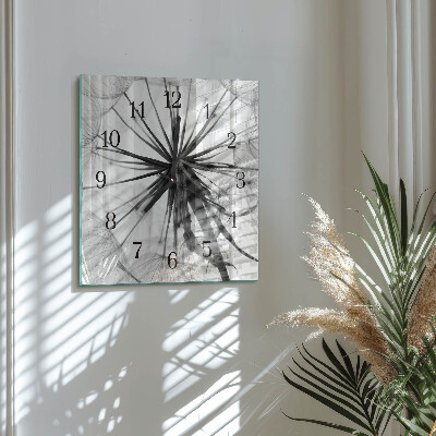 Square kitchen clock Dandelion
