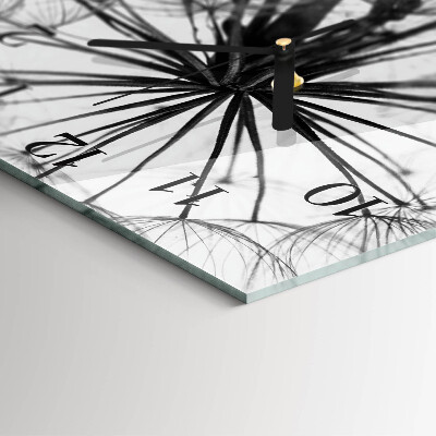 Square kitchen clock Dandelion