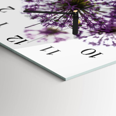 Square wall clock Flower