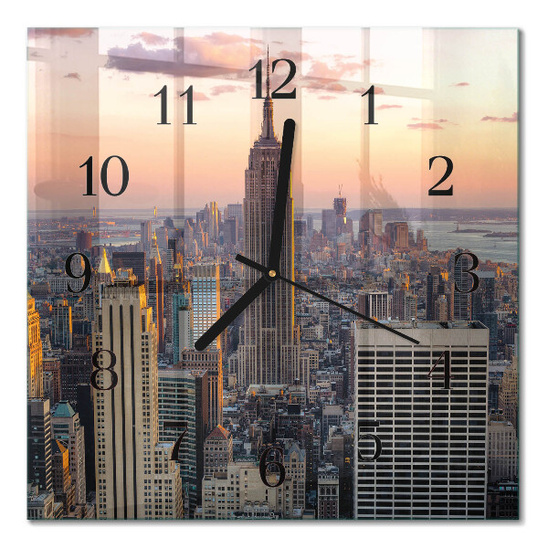 Square kitchen clock Horizon