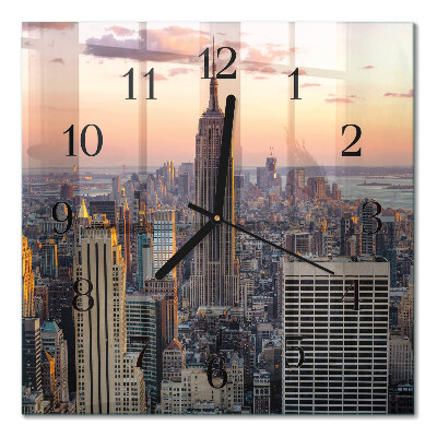 Square kitchen clock Horizon