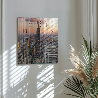 Square kitchen clock Horizon