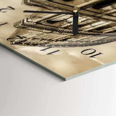 Square wall clock The Colosseum in sepia