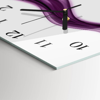Square kitchen clock Abstract lines