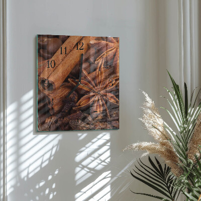 Square kitchen clock Vanilla