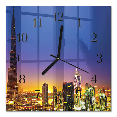 Square kitchen clock Dubai Horizon
