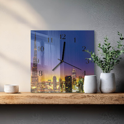 Square kitchen clock Dubai Horizon