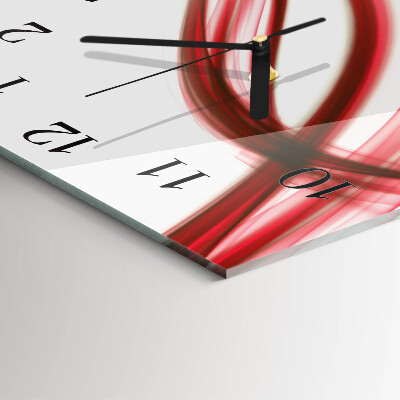 Square wall clock Abstract lines