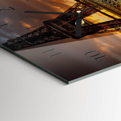 Square kitchen clock Eiffel Tower Paris