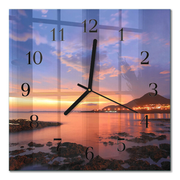 Square kitchen clock Sea Island