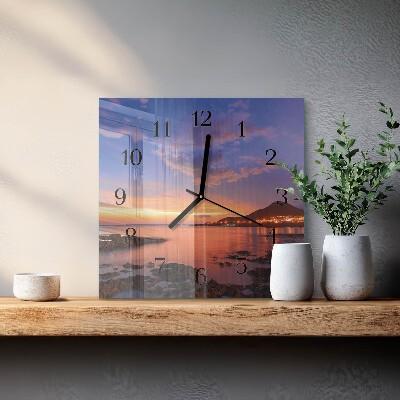 Square kitchen clock Sea Island