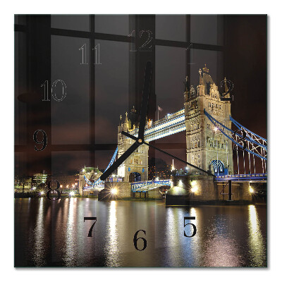 Square wall clock London Bridge