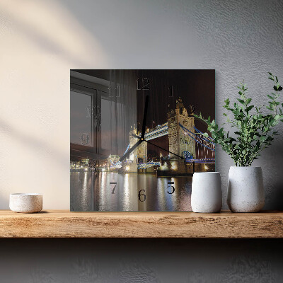 Square wall clock London Bridge