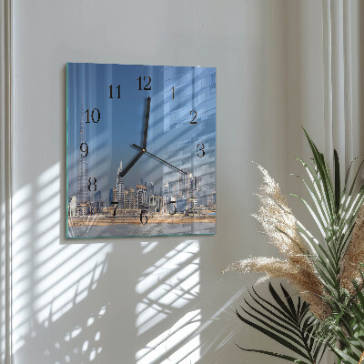 Square kitchen clock Dubai Horizon