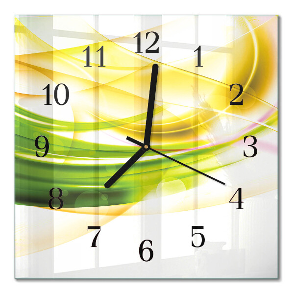 Glass clock square Abstraction