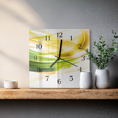 Glass clock square Abstraction