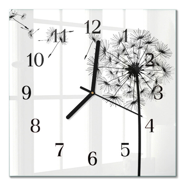 Square kitchen clock Dandelion