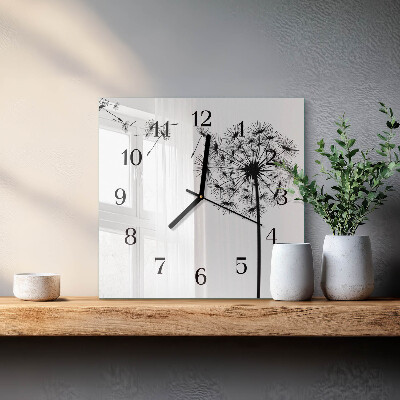 Square kitchen clock Dandelion