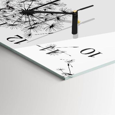 Square kitchen clock Dandelion