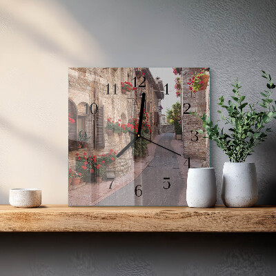 Square wall clock Avenue