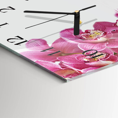 Square kitchen clock Orchid