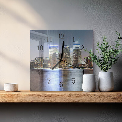 Square wall clock Horizon
