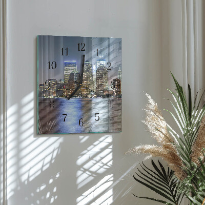 Square wall clock Horizon