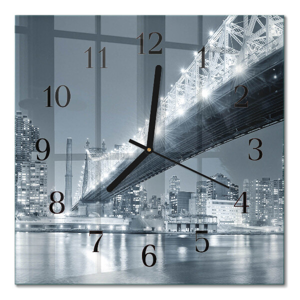 Square wall clock Bridge