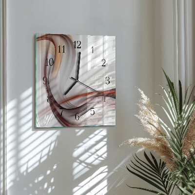 Glass clock square Abstraction