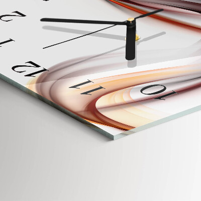 Glass clock square Abstraction