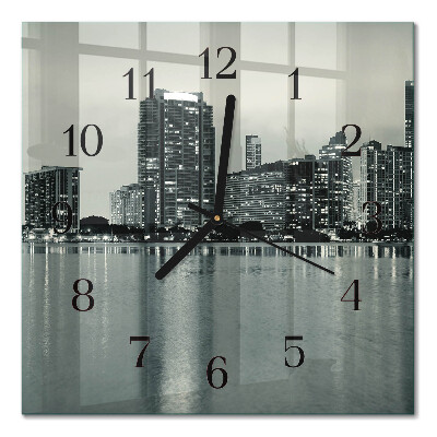 Square wall clock Horizon
