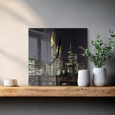 Square kitchen clock Horizon