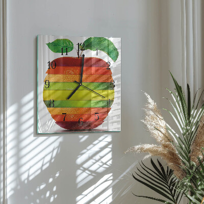 Square wall clock Apple