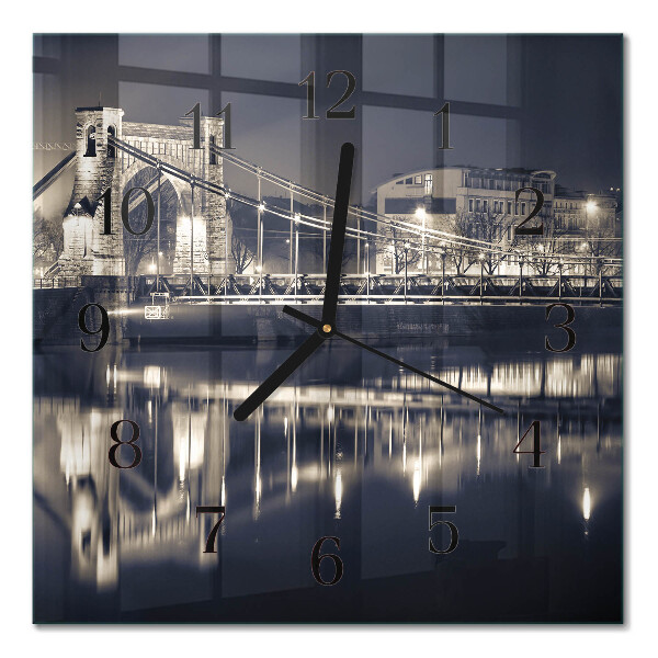 Square kitchen clock Bridge