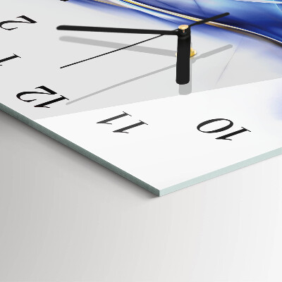Square kitchen clock Abstract lines