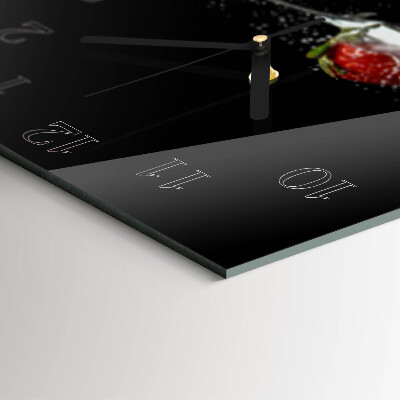 Square kitchen clock Strawberry