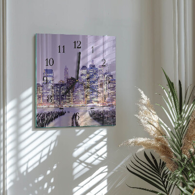 Square kitchen clock Horizon