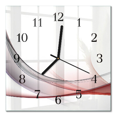 Glass clock square Abstraction
