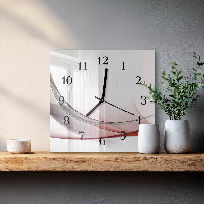 Glass clock square Abstraction