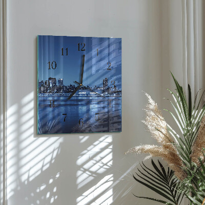 Square kitchen clock Horizon