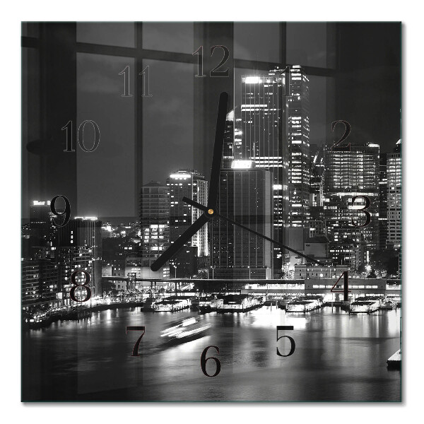 Square wall clock Horizon